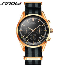 Load image into Gallery viewer, SINOBI Military Golden Quartz Watch Men&#39;s - Watch’store