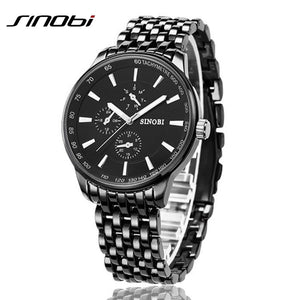 Fashion Black Full Steel Men - Watch’store