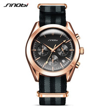 Load image into Gallery viewer, SINOBI Gold Chronograph Military Quartz Watch Men - Watch’store