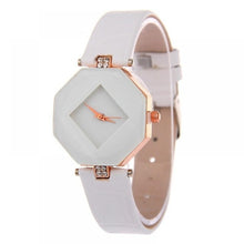 Load image into Gallery viewer, Women Watches Gem Cut Geometry Crystal Leather Quartz - Watch’store