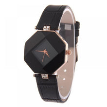 Load image into Gallery viewer, Women Watches Gem Cut Geometry Crystal Leather Quartz - Watch’store