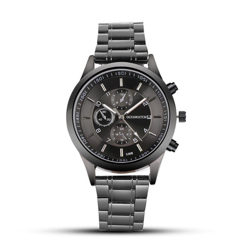 New Men Fashion Stainless Steel Round - Watch’store