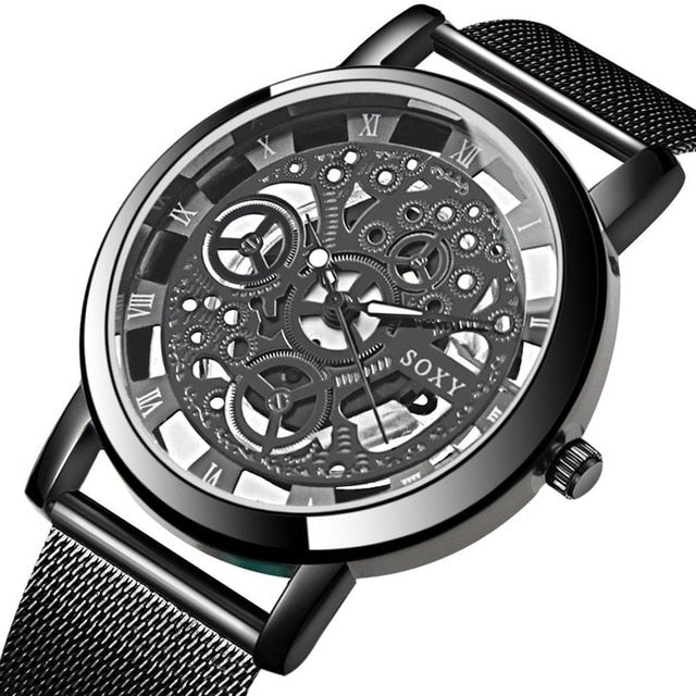 Fashion Business Hollow Dial Watch Men - Watch’store