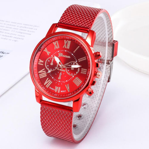 Women Fashion Round Analog Quartz Watch 40mm Bangle Buckle Wrist Glass Bracelet 10mm Causal, Outdoor, etc - Watch’store