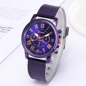 Women Fashion Round Analog Quartz Watch 40mm Bangle Buckle Wrist Glass Bracelet 10mm Causal, Outdoor, etc - Watch’store